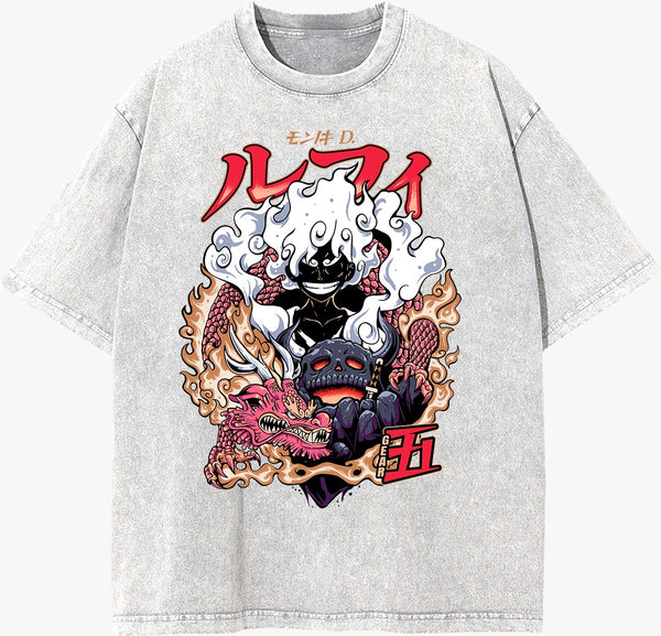 Luffy Gear 5 Vintage T-Shirt (Pre Order)