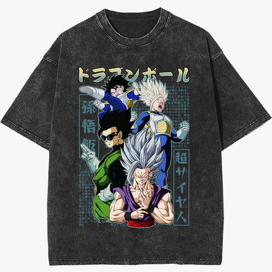 Saiyan Gohan Vintage T-Shirt (Pre Order)