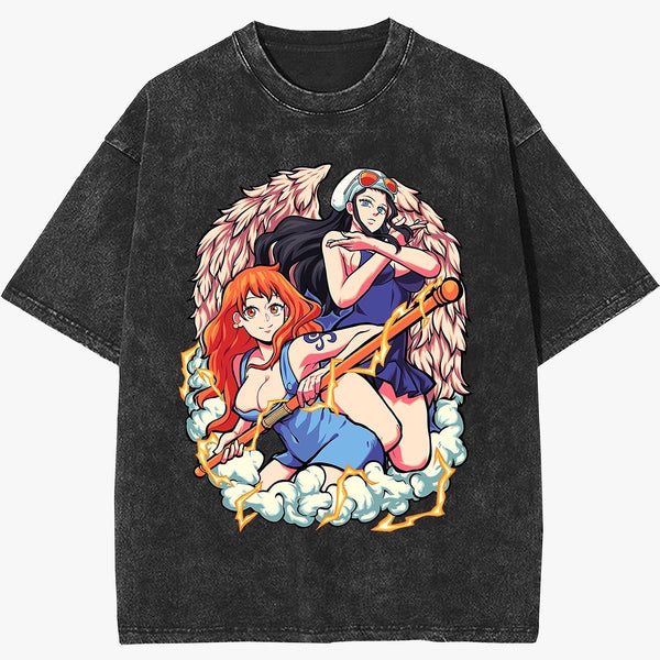 Nami & Robin Vintage T-Shirt (Pre Order)